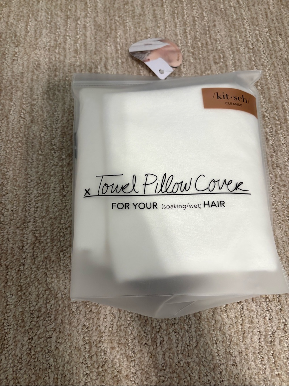 Kitsch White Towel Pillow Cover